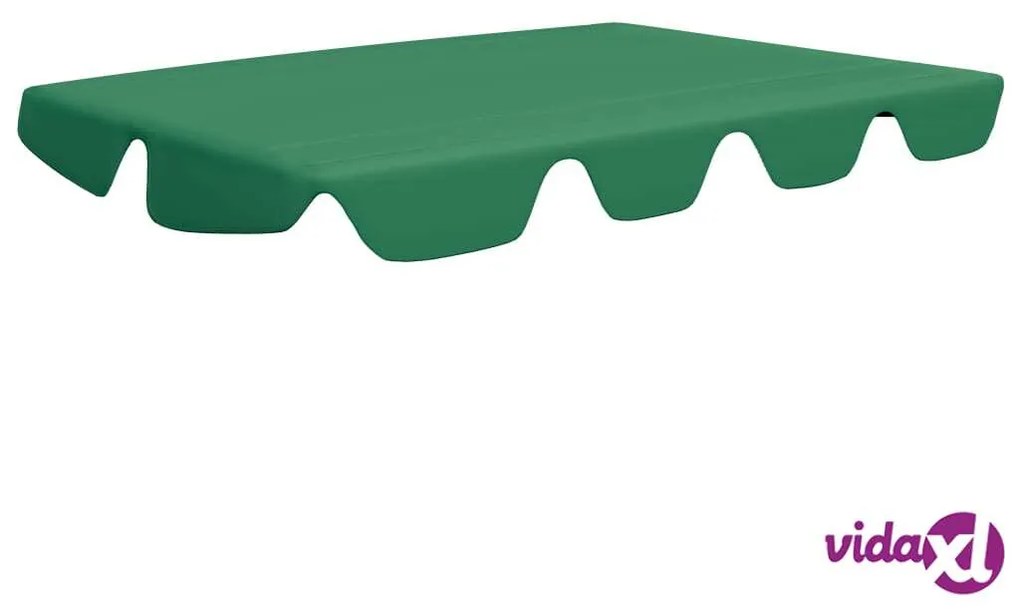 vidaXL Baldacchino per Dondolo Giardino Verde 188/168x110/145 cm