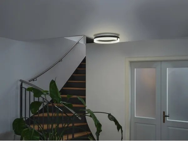 Osram - Plafoniera LED DECOR CIRCLE, 25W/230V, diametro 40 cm, nero/bianco