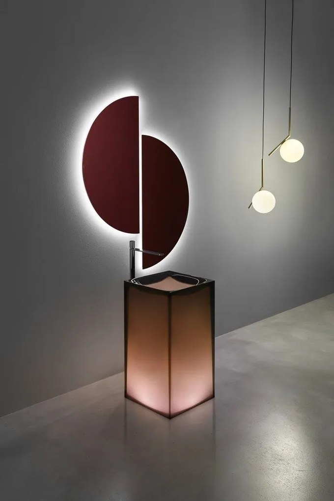 Specchio 70x140 senza Illuminazione Spicchio Mezzaluna Antonio Lupi
