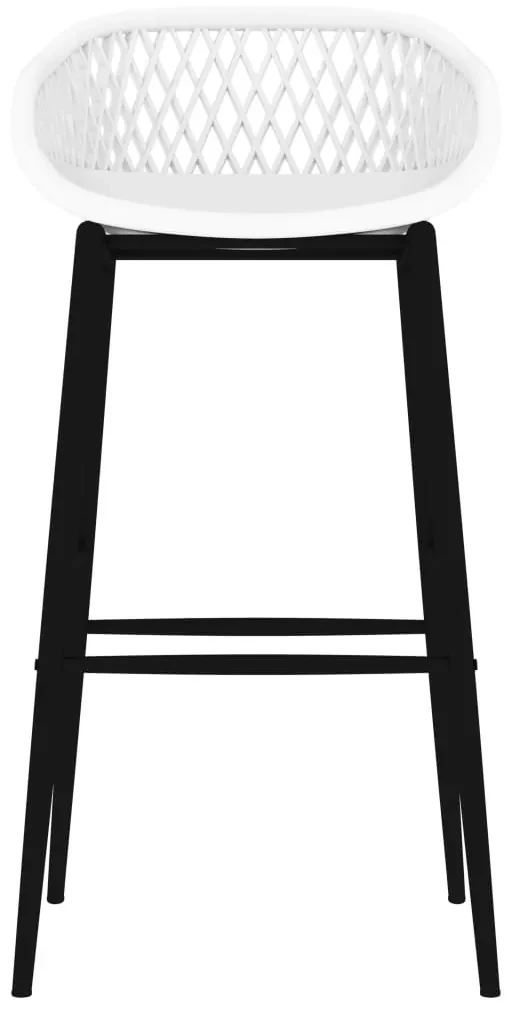 Sgabelli da bar 4 pz bianchi