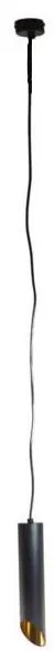 Lampadario a sospensione con filo VALDA 1xGU10/60W/230V 132 cm nero
