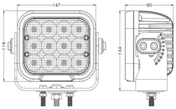 Faretto LED per auto OSRAM LED/120W/10-30V IP68 5700K