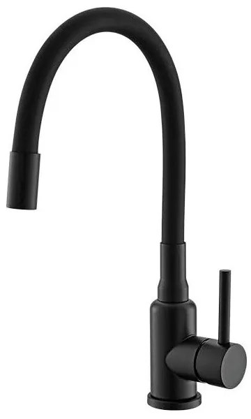 ALVEUS SETA23193 - Lavello da cucina ATROX + miscelatore MINTAS 34 cm granito/nero