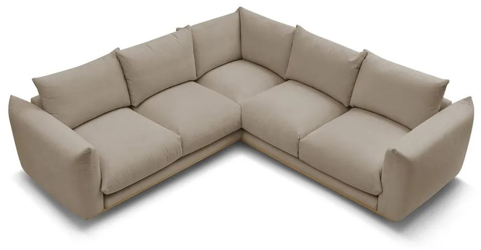 Divano angolare beige Ernest – Bobochic Paris