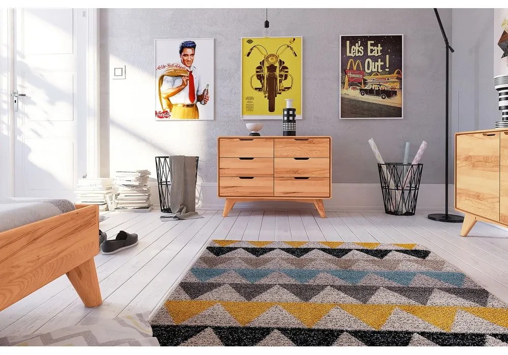 Cassettiera bassa in rovere 90x63 cm Greg - The Beds