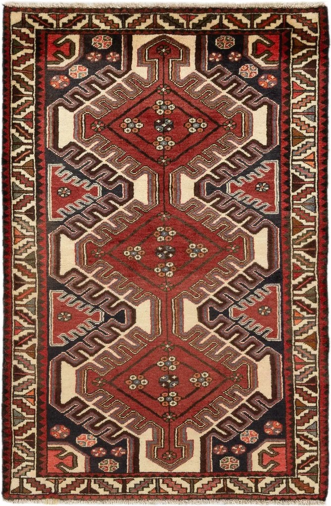 Shiraz Tappeto 110x160 (Iran) Annodato A Mano