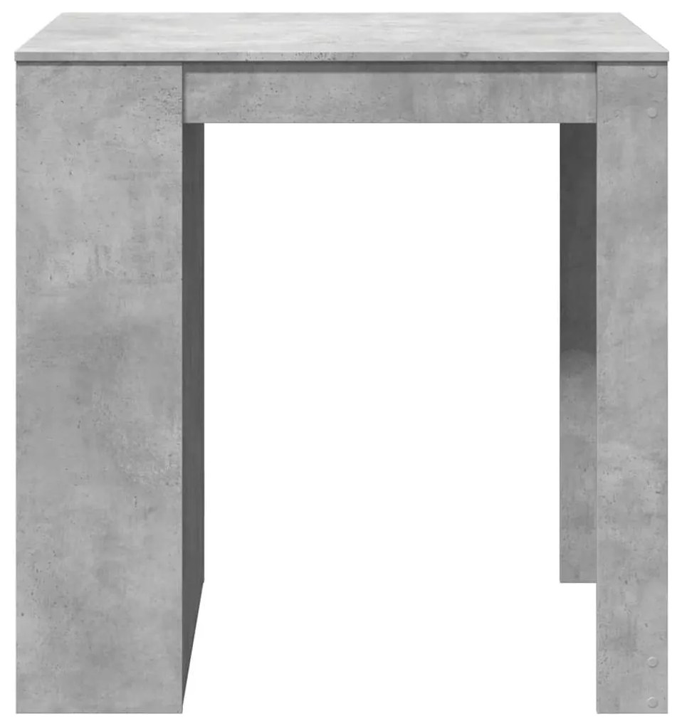 Tavolo da bar grigio cemento 102x70x103,5 cm in truciolato