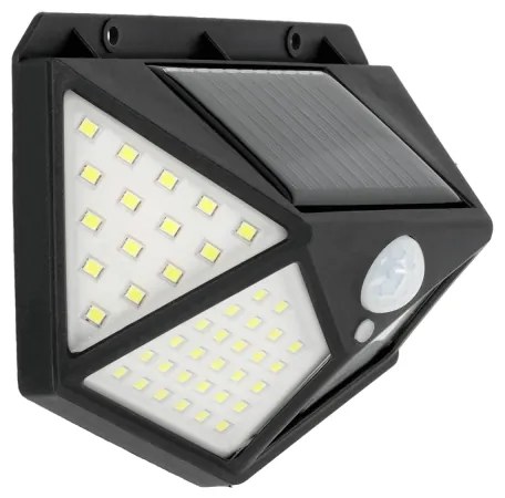 Lampada solare da parete LED 1W 3,7V 6500K IP44 con sensore e batteria 1200 mAh