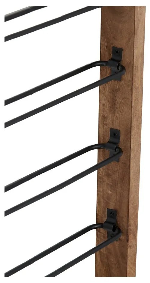 Portabottiglie da parete marrone per 8 bottiglie di vino Sorrento - Light &amp; Living