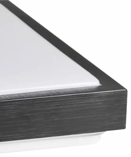 Plafoniera KAZIMIERZ 2xE27/20W/230V 29,5x29,5 cm nero