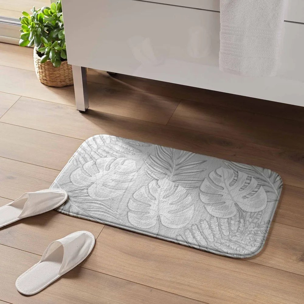 Tappetino per il bagno grigio chiaro 45x75 cm Amber – douceur d'intérieur