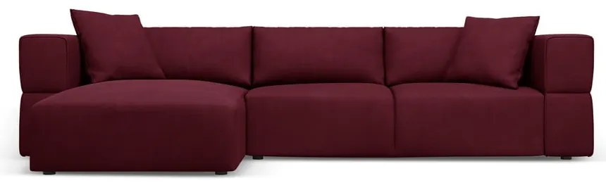 Divano angolare bordeaux, angolo sinistro Esther - Milo Casa