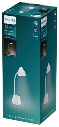 Philips - Lampada da tavolo Touch a LED HAT LED/4,5W/5V 3000/4000/5700K CRI 90