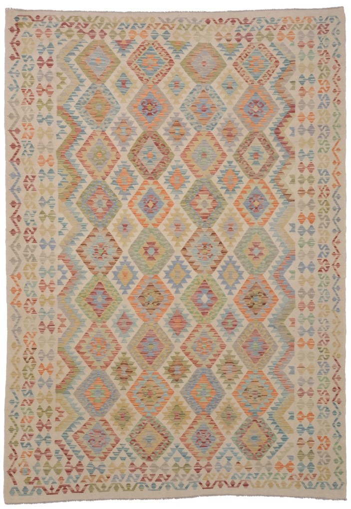 Kilim Tappeto 210 x 290 (Afghanistan) Tessuto A Mano