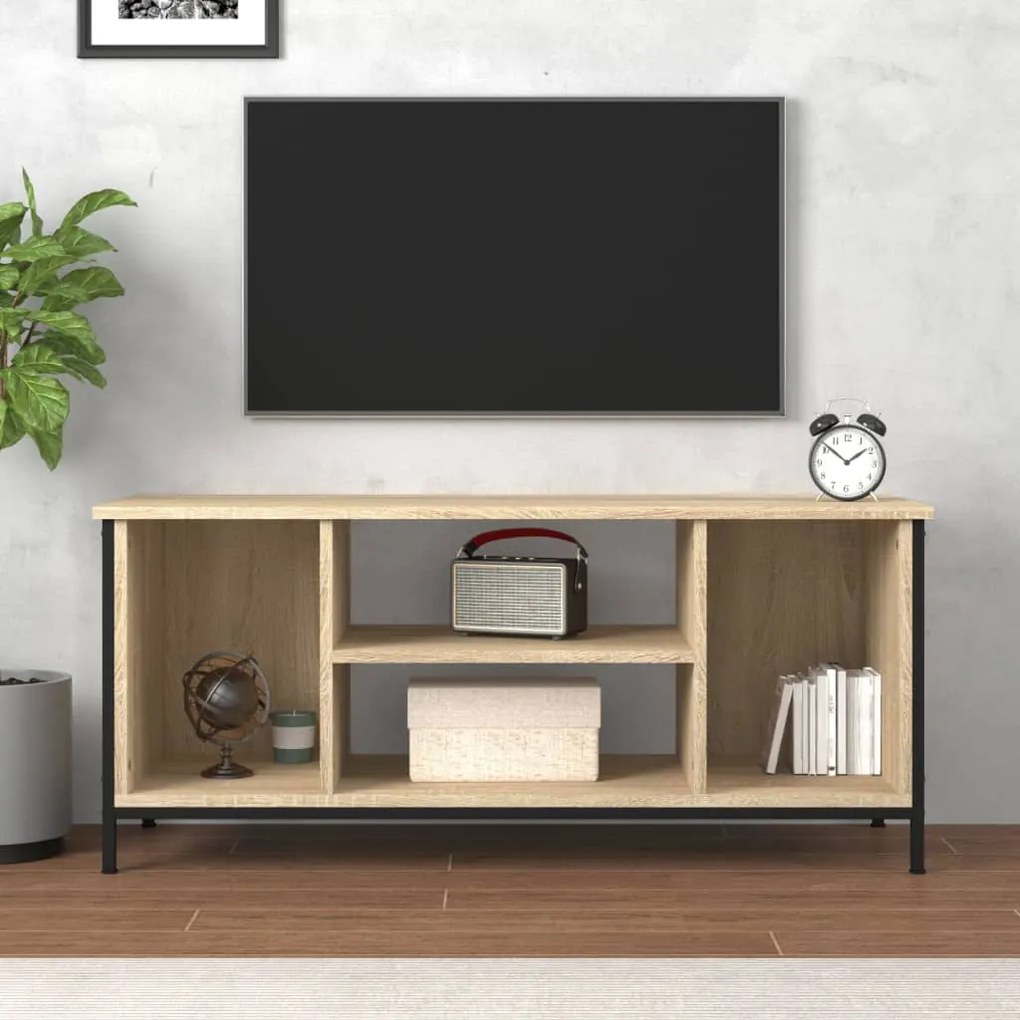 Mobile porta tv rovere sonoma 102x35x45 cm in legno multistrato