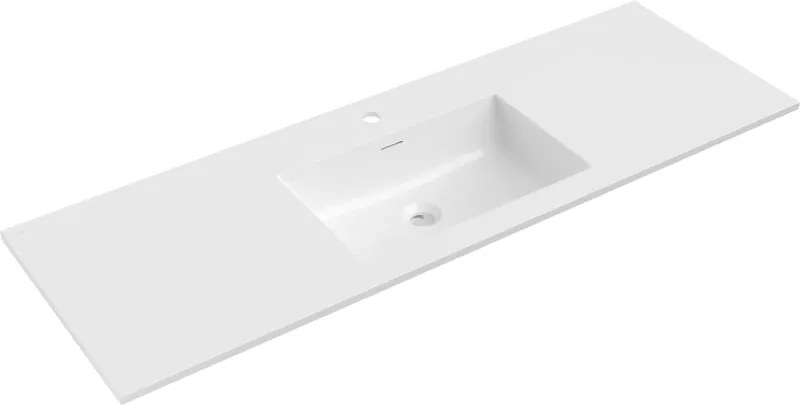 Mexen Otis lavello incassato in piano 141 x 46,5 cm, bianco lucido - 25181400