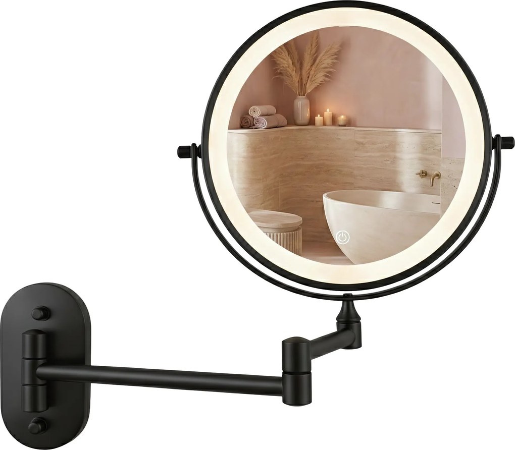 Specchio LED Glow Black