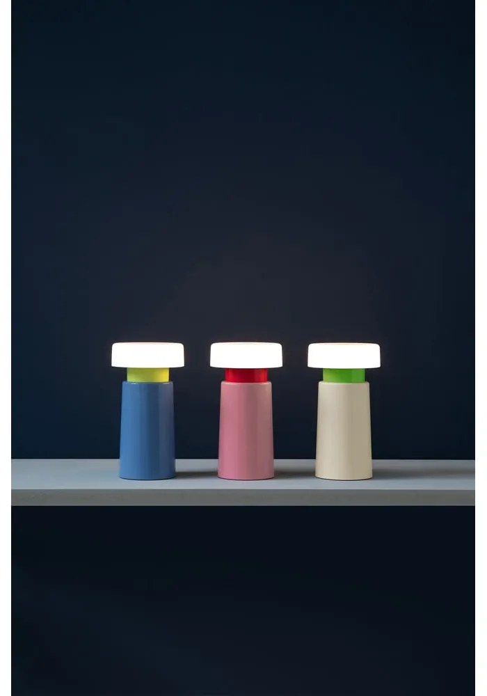 Lampada da tavolo a LED dimmerabile blu (altezza 17,5 cm) Victoria - Remember