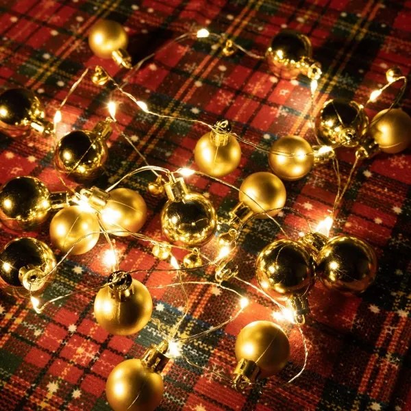 Aigostar - Catena luminosa natalizia a LED 20xLED/3xAA 2 m bianco caldo