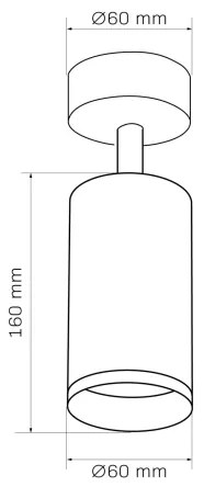 Faretto da parete LONDON 1xGU10/10W/230V nero