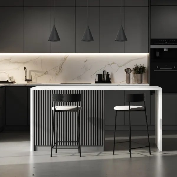 Lampada a sospensione con cavo CAPITAL 1xGX53/15W/230V, diam. 17 cm, nero