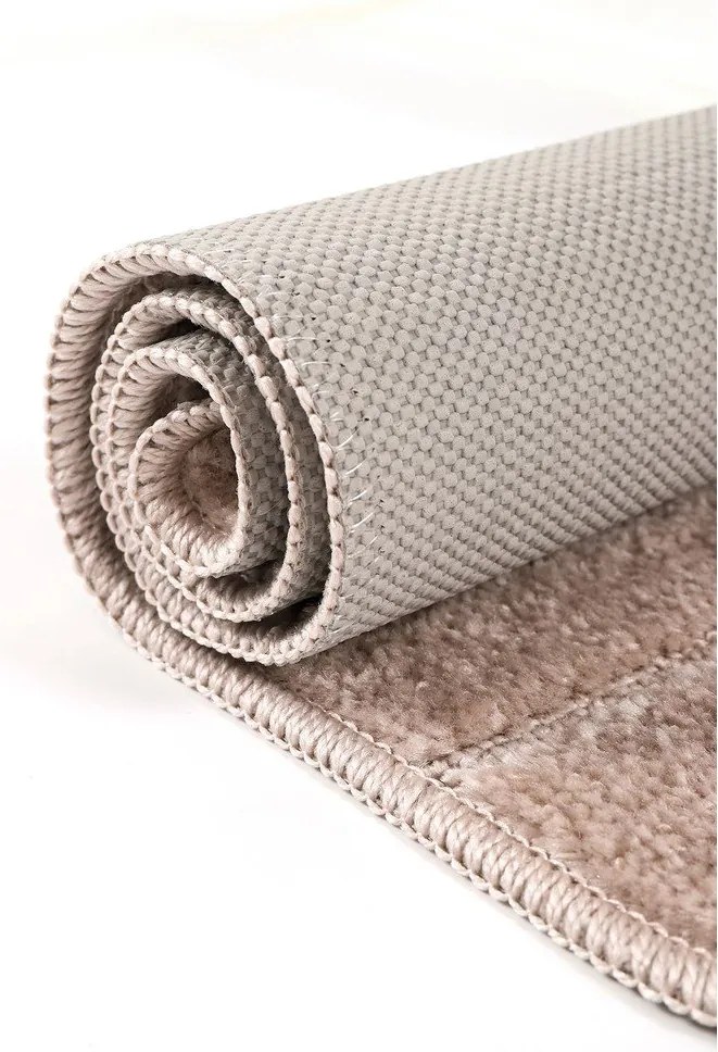 Set di tappetini per il bagno marroni 2 pz 50x80 cm Yeni Cizgli – Foutastic