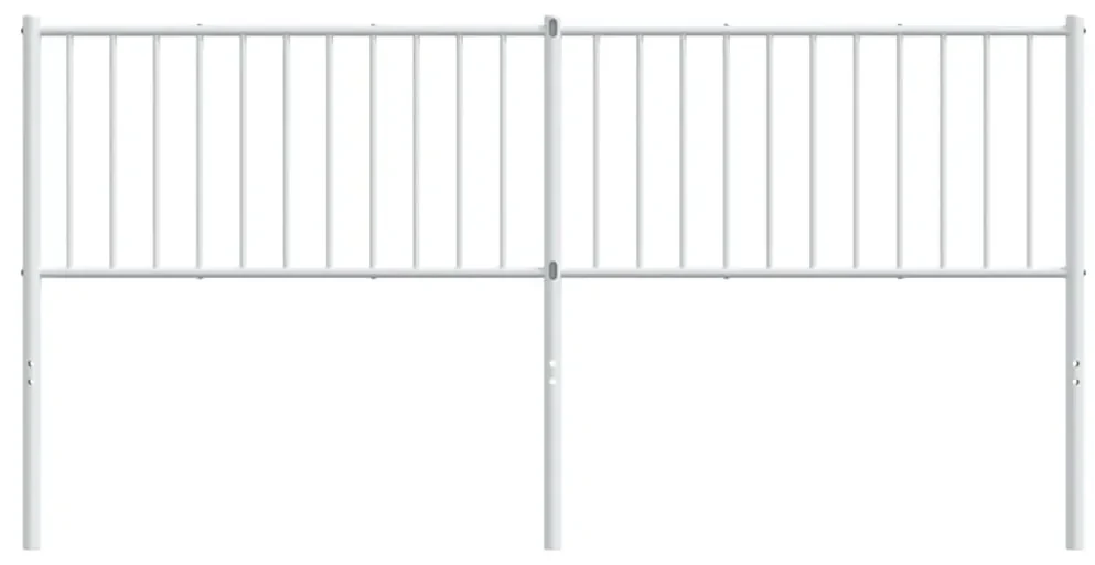 Testiera in metallo bianco 180 cm