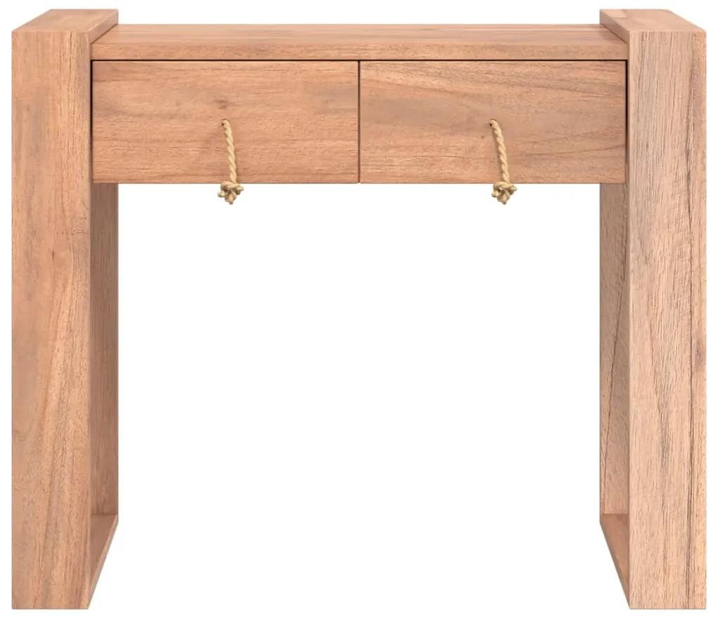 Tavolo consolle 90x35x75 cm in legno massello di teak