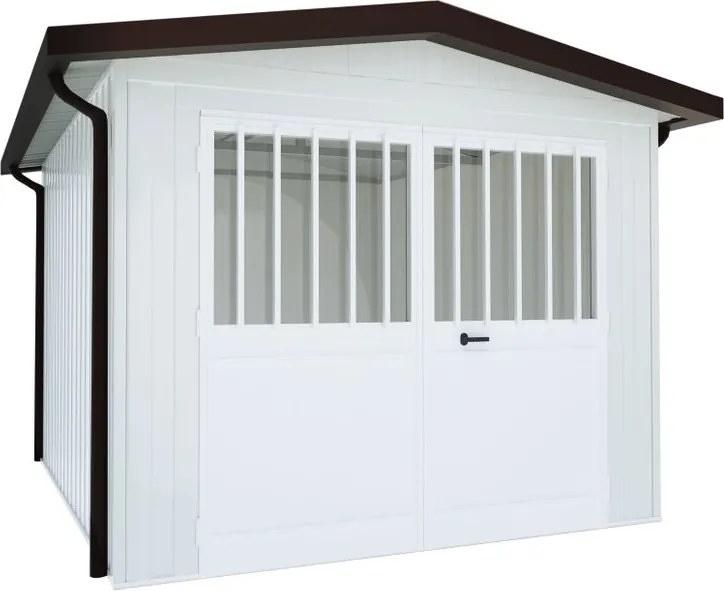 Garage acciaio Chicago SAPIL, con porta battente 11.14 m², Sp 40 mm