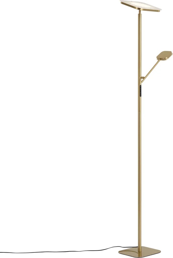 Lampada da terra moderna in ottone con LED dimmerabile - Divana