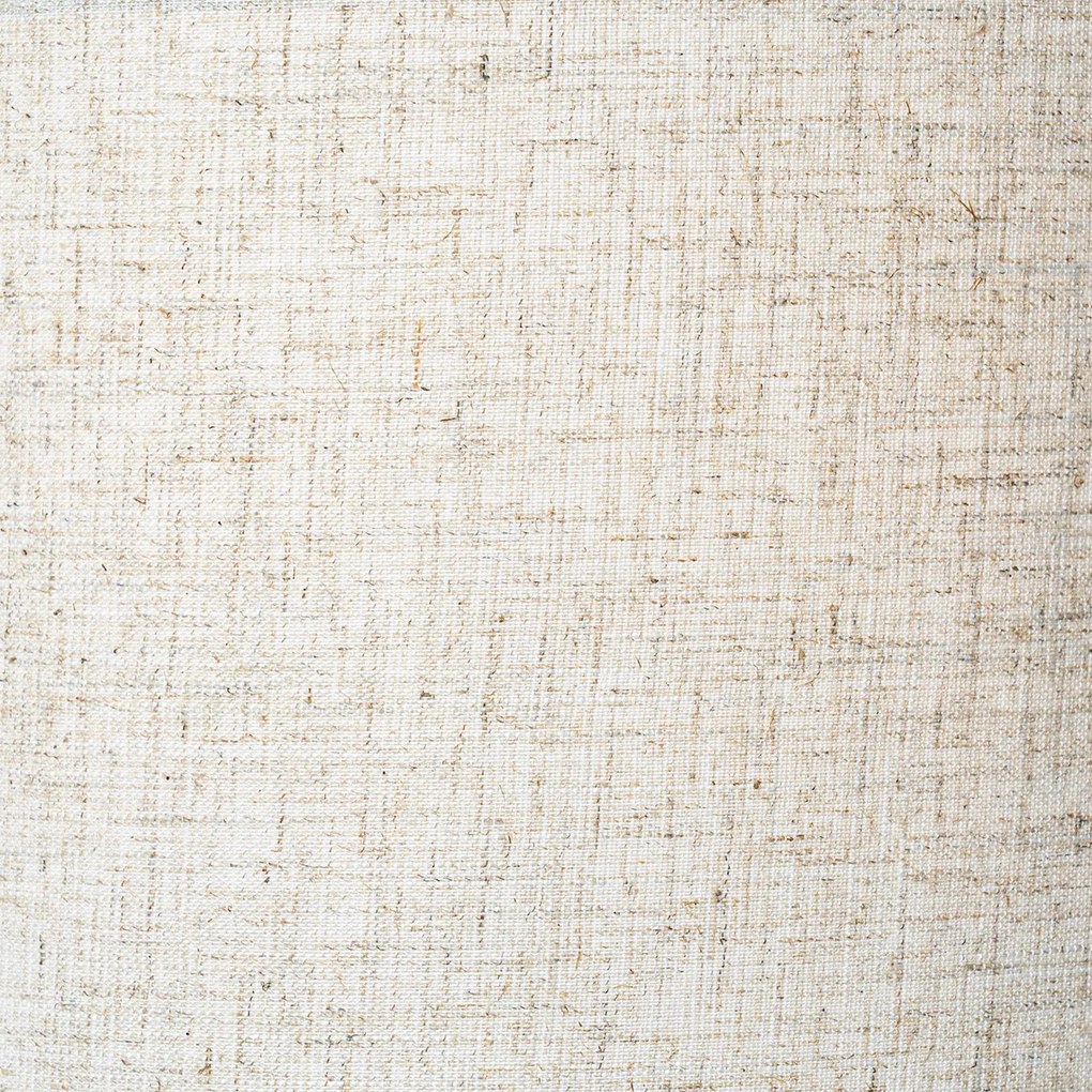 Lampada da tavolo rustica in legno con paralume in lino beige 25 cm - Mels