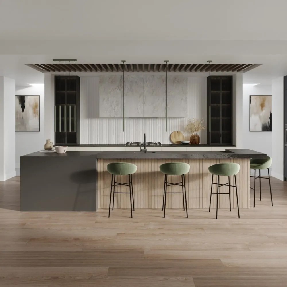 Lampadario verde ø 15 cm Fideus – Sollux