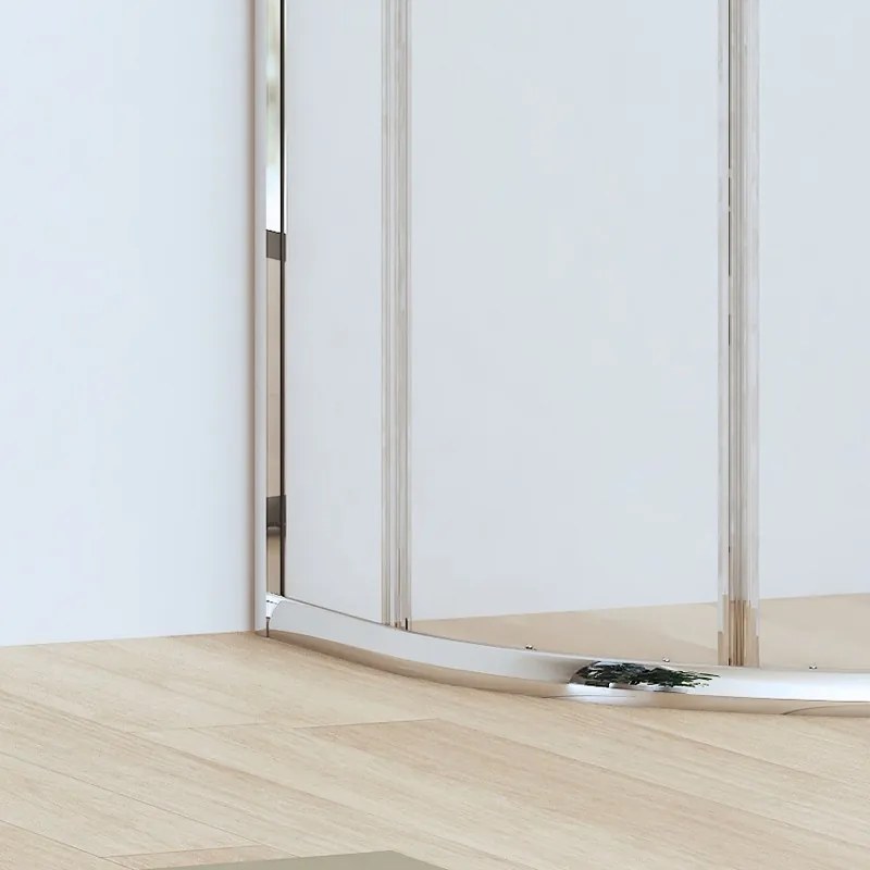 Kamalu - Box doccia basso 80x80cm semicircolare altezza 170cm | CHIARA CURV-Q