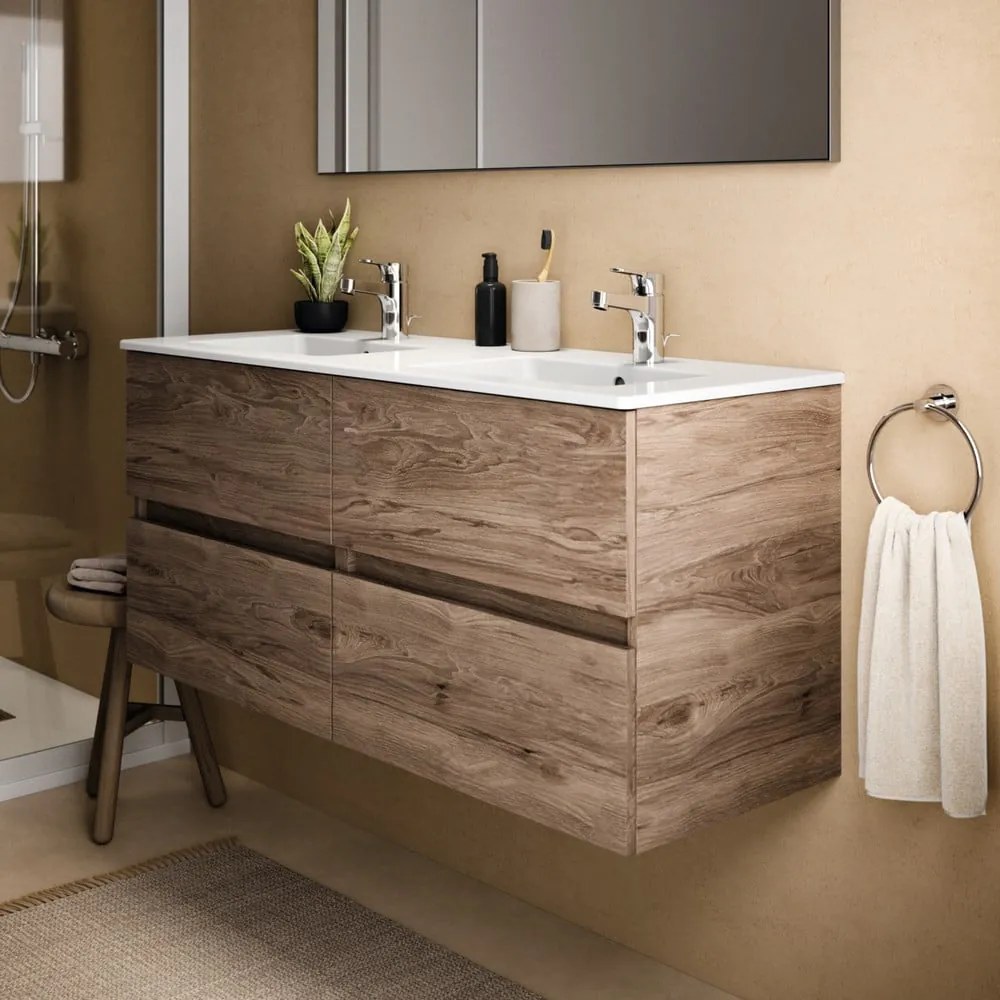 Mobile a sospensione per sottolavabo in noce naturale 120x55 cm Eurovit+ - Ideal Standard