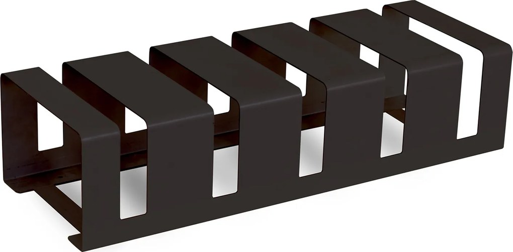 Rastrelliera Portabici 5 Posti 106x38x24 cm in Metallo Verniciato Nero Antracite...