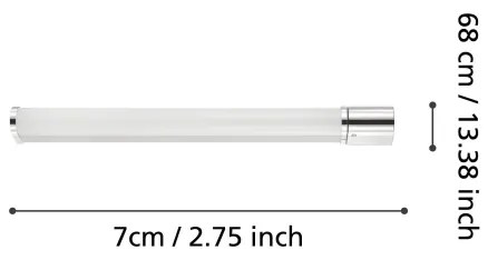 Eglo 99339 - Illuminazione LED per specchi da bagno TRAGACETE LED/15W/230V IP44