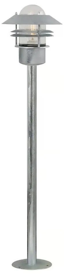 Nordlux - Lampada da esterno BLOKHUS 1xE27/60W/230V IP54, argento, 92 cm