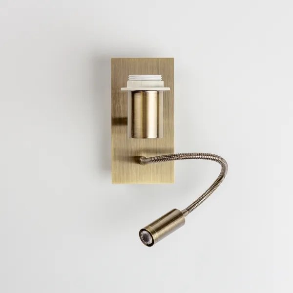 Brilagi - Applique a LED NUBILA 1xE27/25W/230V + LED/3W ottone/marrone