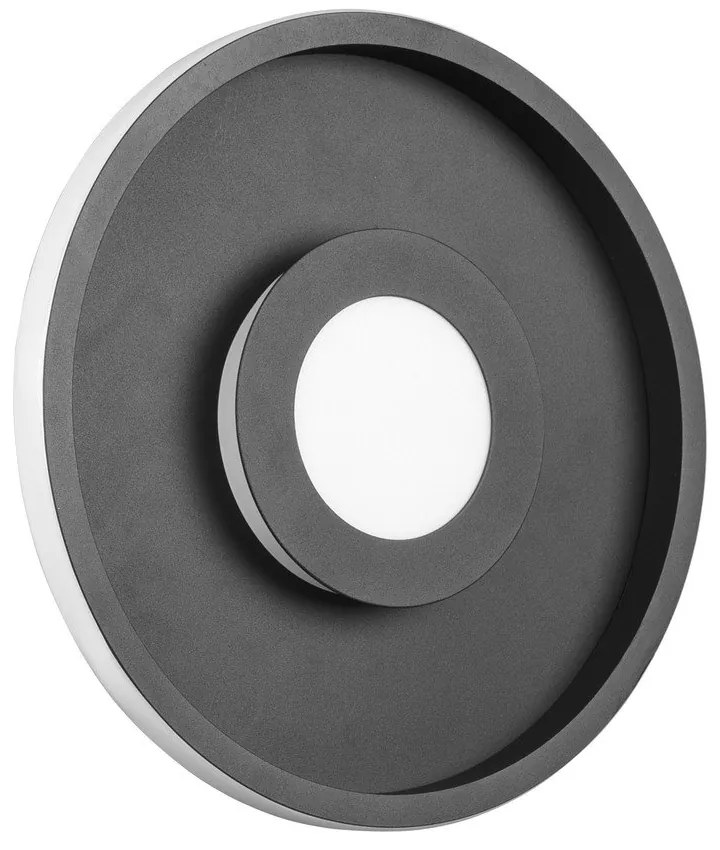 Metallo nero opaco Apparecchio da soffitto a LED ø 30 cm Ascari - Trio