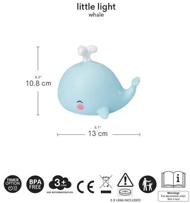 A Little Lovely Company - piccola luce notturna - balena