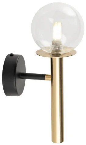 Applique DAISY 1xG9/12W/230V oro/nero/limpido