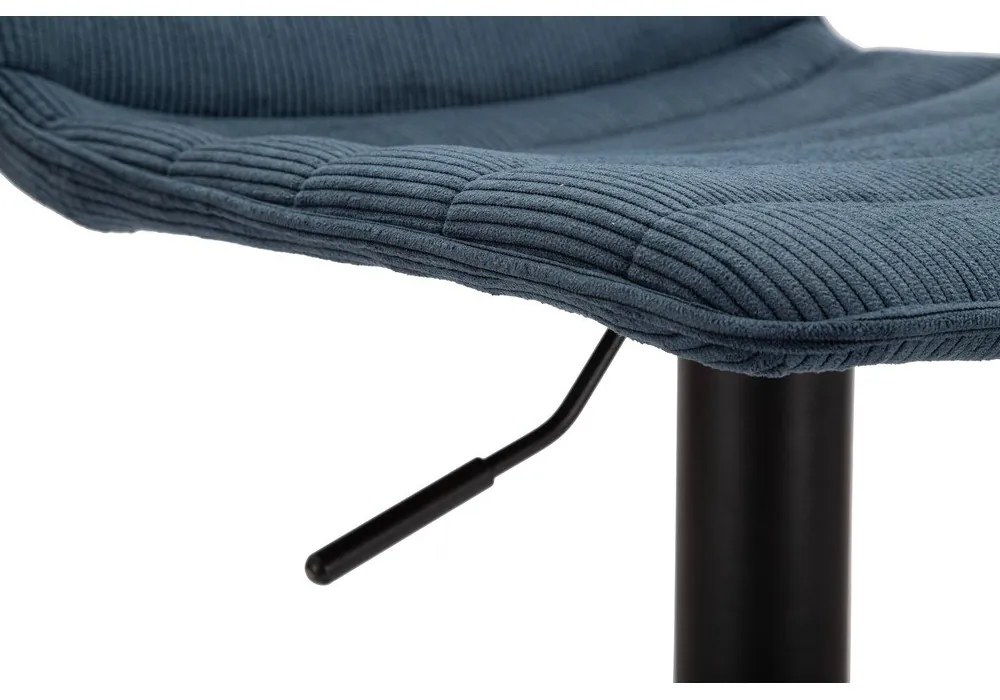 Sgabello da bar regolabile in altezza in nero petrolio (altezza seduta 61 cm) Malia - Mauro Ferretti