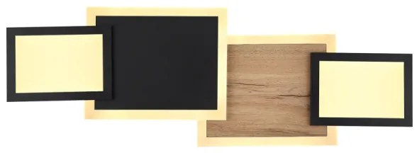 Globo 67279-30 - Plafoniera LED CAROLINE LED/30W/230V beige/nero