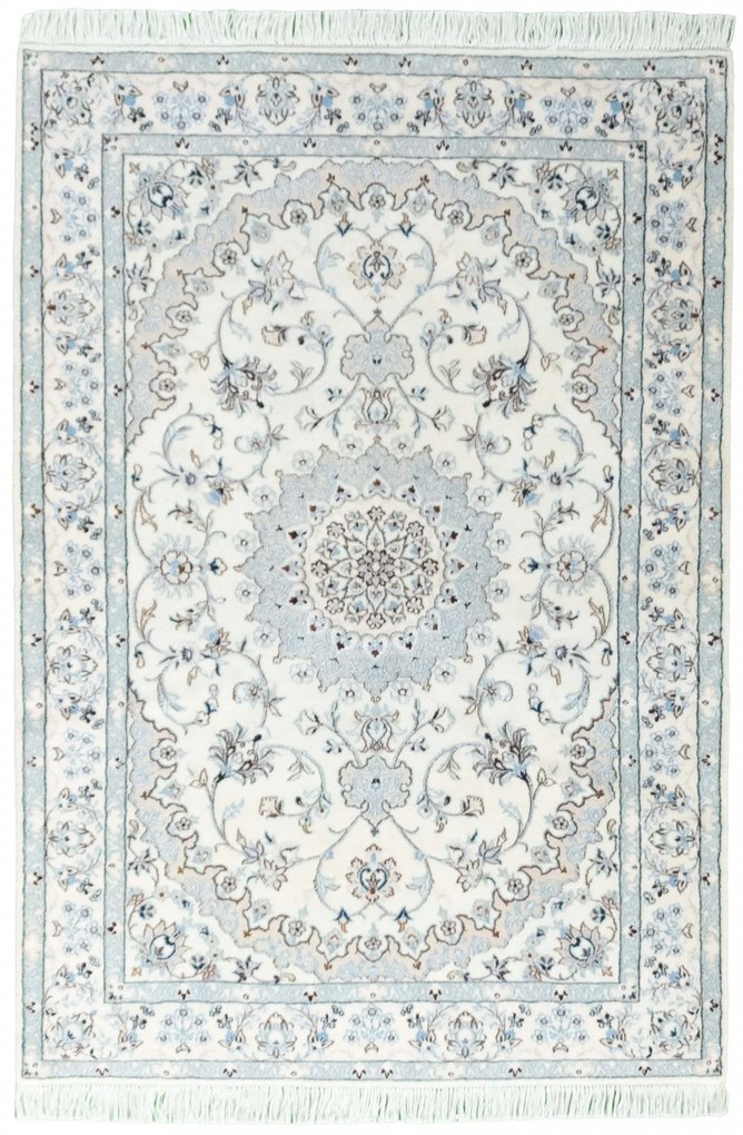 Nain Tappeto persiano 100x150 Beige (Iran) Annodato A Mano