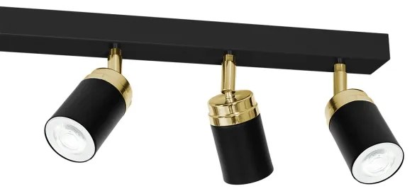 Faretto RENO 6xGU10/8W/230V nero/oro