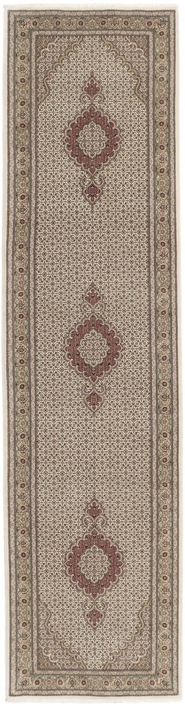 Tabriz Tappeto 90 x 350 (Iran) Annodato A Mano