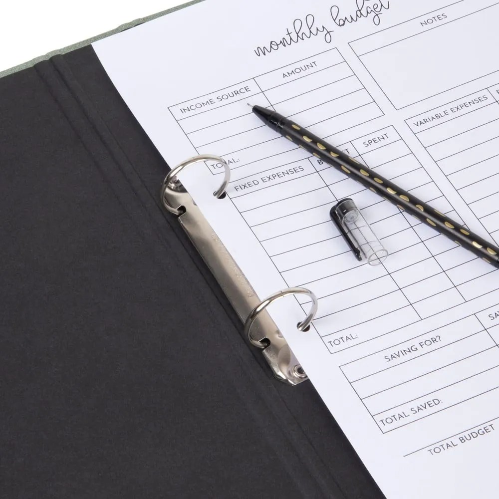 Organizer verde in cartone Ringo Canvas Paper Laminate – Bigso