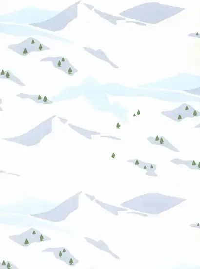 Ferm Living Carta da parati snow scene - Snow Scene