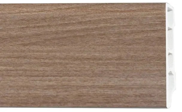 Battiscopa Square coordinato porta Brush TRAFILGREEN in pvc rovere cognac Sp 14 mm x H 7 x L 250 cm, 10 pezzi / 25 m