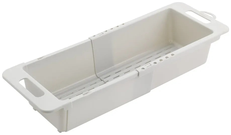 Scolapiatti allungabile per lavello regolabile grigio in plastica 52x18 cm Drainflex – Metaltex